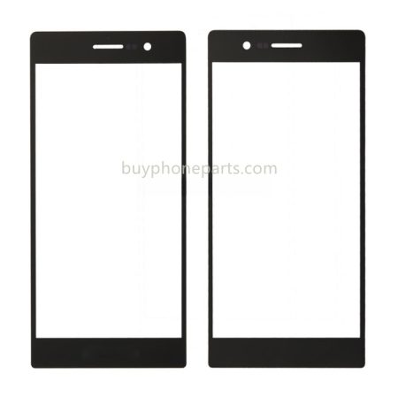 10 PCS Replacement Front Outer Screen Glass Lens for Ascend P7 (Black)