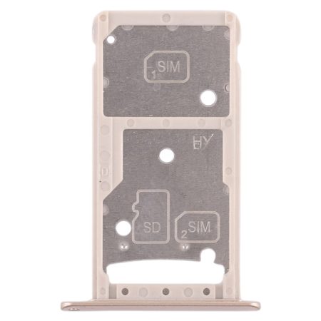 Huawei Enjoy 6 (AL10) Replacement Dual SIM / Micro SD Card Tray (Gold)