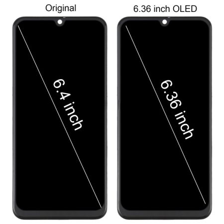 Samsung Galaxy A50 SM-A505 OLED Screen Digitizer Assembly with Frame - Black (6.4 inch)