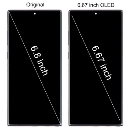 Galaxy Note 10+ SM-N975 6.67" OLED Screen Digitizer Assembly with Frame - Silver