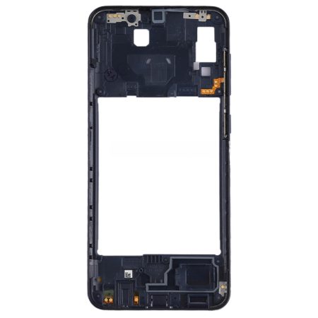 Samsung Galaxy A20 Middle Frame Bezel Plate Midframe Housing Replacement (Black)