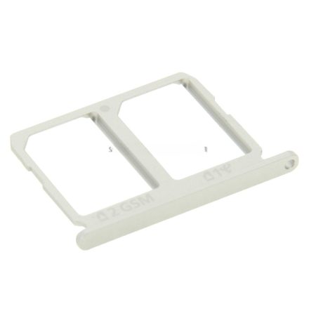 Samsung Galaxy S6 Replacement Dual SIM Card Tray Holder (Silver)