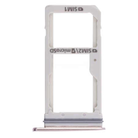 Samsung Galaxy S7 Edge Dual SIM Card Tray + Micro SD Card Tray Holder Slot (Gold)