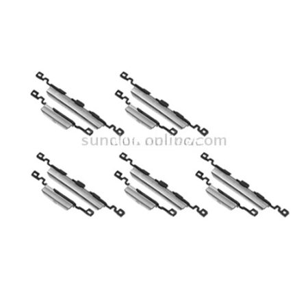 5 Sets Side Key Buttons (Power & Volume Control) for Samsung Galaxy S3 Mini i8190 (Silver)