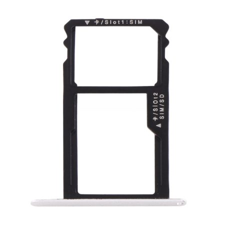 Huawei Honor 7 Replacement Nano SIM + Nano SIM/Micro SD Card Tray (Silver)