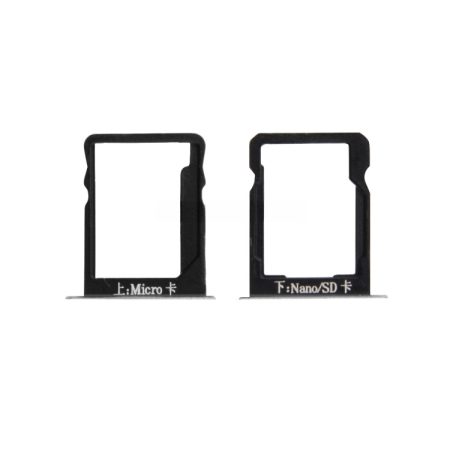 Huawei Mate 7 SIM + MicroSD Card Tray Slot Holder Replacement (Silver)