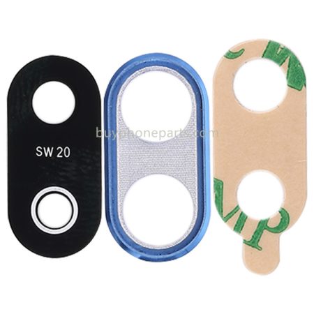 Huawei P20 Lite Rear Camera Bezel with Lens Cover & Adhesive (Blue, 10 PCS)