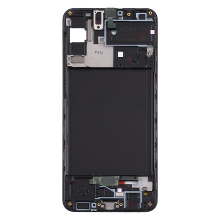 Front Housing LCD Frame Bezel Plate for Samsung Galaxy A30s (Black)