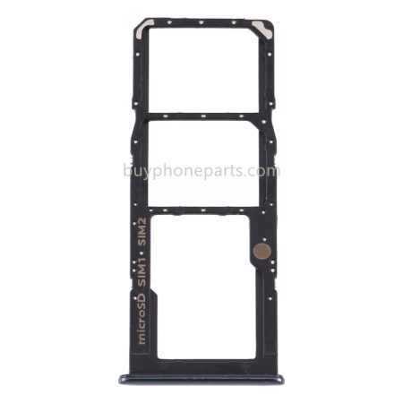 Dual SIM Card Tray + Micro SD Card Tray for Samsung Galaxy A50s SM-A507 (Black)