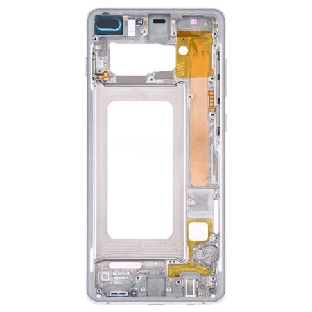 Middle Frame Bezel Plate with Side Keys for Samsung Galaxy S10+ (Silver)