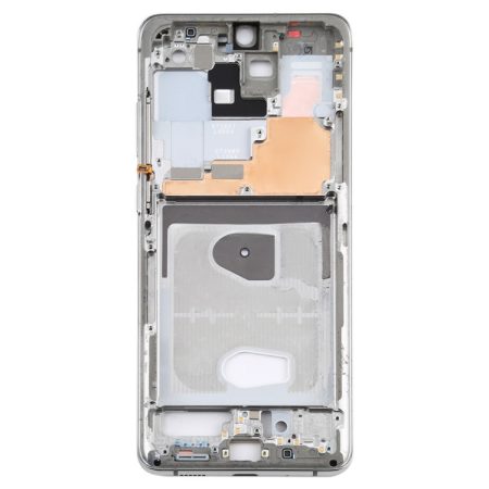 Samsung Galaxy S20 Ultra Replacement Middle Frame Bezel Plate with Side Keys (Silver)