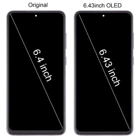 Samsung Galaxy S21 FE 5G SM-G990B (EU Version) 6.43 inch OLED LCD Screen Digitizer Full Assembly with Frame (Black)