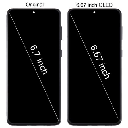 6.67 inch OLED LCD Screen & Digitizer Assembly with Frame for Samsung Galaxy S21+ 5G (SM-G996B) - Pink