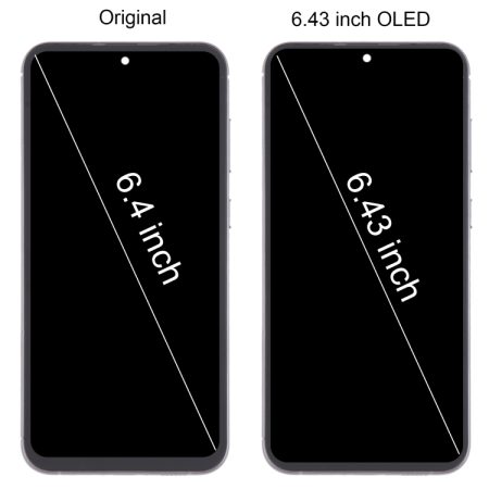 Samsung Galaxy S23 FE SM-S711B 6.43 inch OLED LCD Screen Digitizer Full Assembly with Frame (Black)