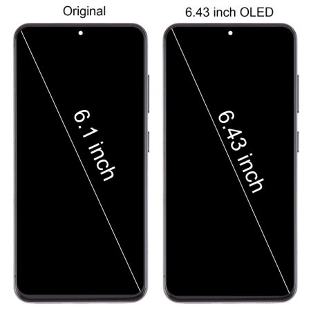 Samsung Galaxy S23 SM-S911B (6.43 inch) US Version OLED Screen Digitizer Full Assembly with Frame (Black)