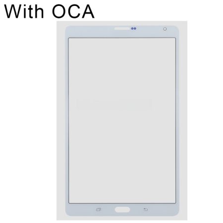 Galaxy Tab S 8.4 LTE (SM-T705) Front Screen Outer Glass Lens with OCA (White)