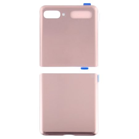 Samsung Galaxy Z Flip 5G SM-F707 Glass Battery Back Cover (Pink)