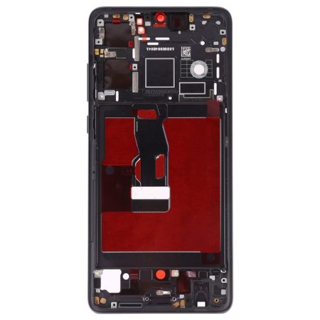 Huawei P30 Front Housing LCD Frame Bezel with Side Keys (Black)