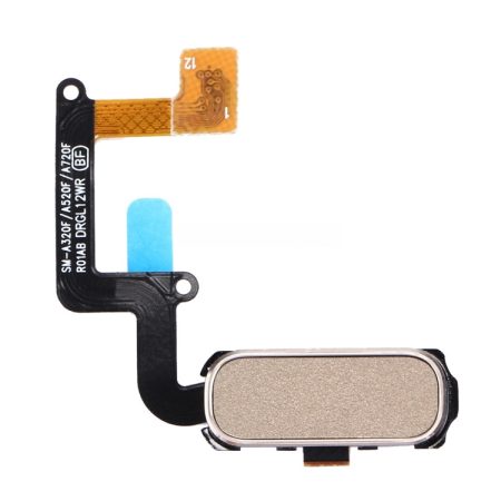 Samsung Galaxy A3/A5/A7 (2017) Home Button Flex Cable with Fingerprint Sensor - Gold