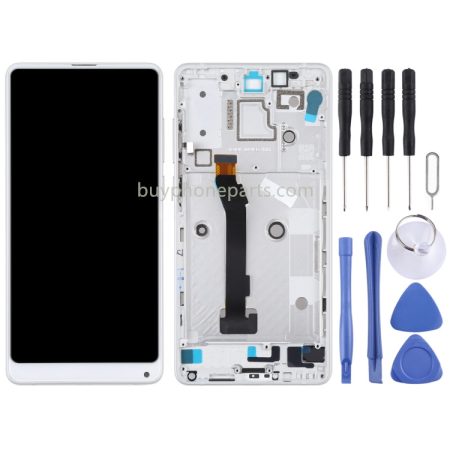 Xiaomi MI Mix 2S LCD Screen and Digitizer Full Assembly with Frame (White)