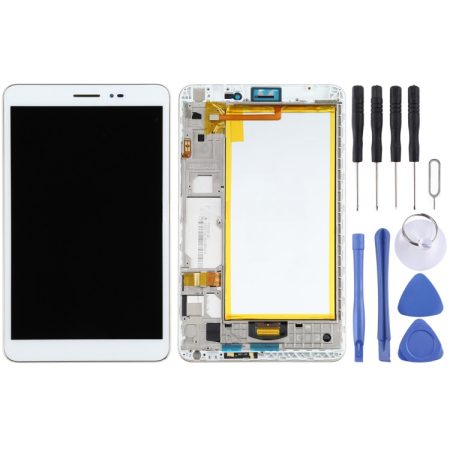 OEM MediaPad T2 8.0 Pro (JDN-W09) LCD Screen + Digitizer Full Assembly with Frame (White)