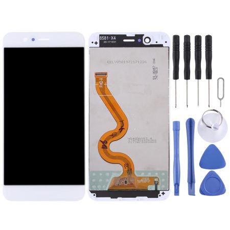 OEM Nova 2 Plus LCD Screen & Digitizer Full Assembly with Frame (White)