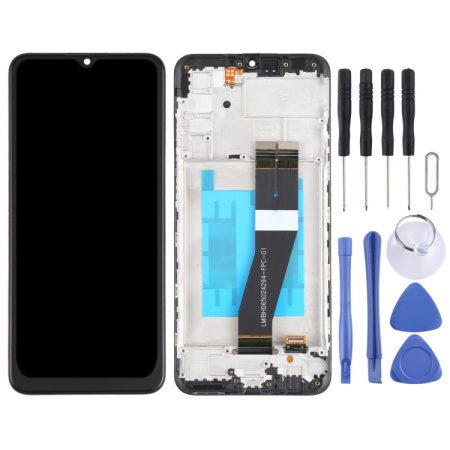 OEM Samsung Galaxy M02s SM-M025 LCD Screen Digitizer Assembly with Frame (US Version)