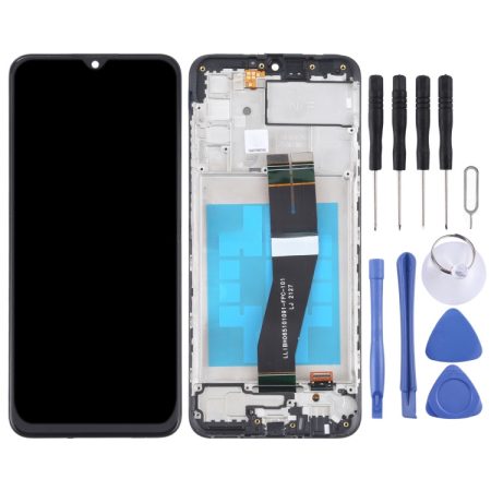 OEM Samsung Galaxy M02s SM-M025F (NF Version) LCD Screen Digitizer Assembly with Frame