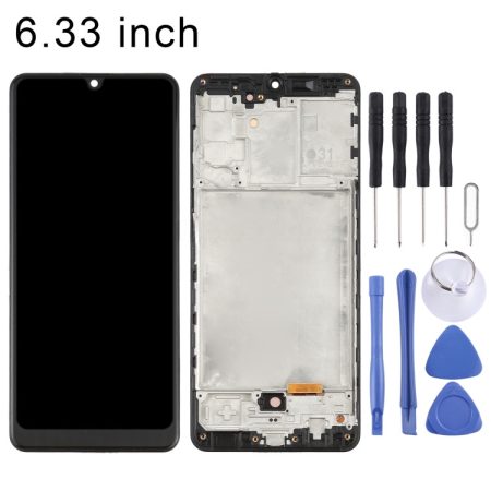Samsung Galaxy A31 SM-A315 OLED LCD Screen Digitizer Assembly with Frame - Black