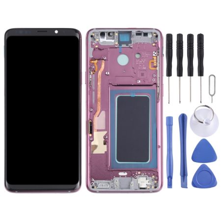 Samsung Galaxy S9+ SM-G965 OLED LCD Screen Digitizer Full Assembly with Frame (Purple)