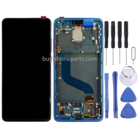 Original AMOLED Screen for Xiaomi 9T Pro / Redmi K20 / K20 Pro Digitizer Assembly with Frame (Blue)