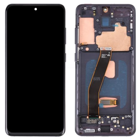 Original Dynamic AMOLED LCD Screen and Digitizer Full Assembly with Frame for Samsung Galaxy S20 4G SM-G980 (Black)