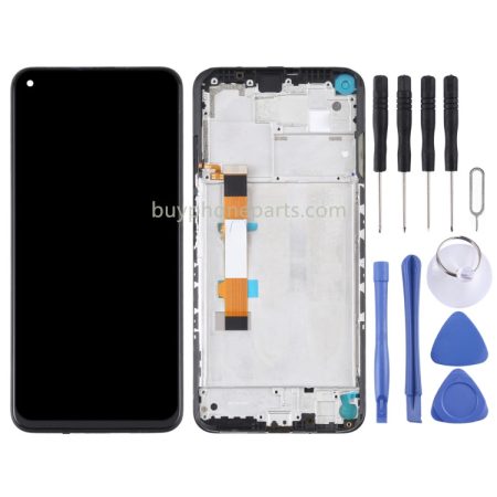 Original LCD Screen for Xiaomi Redmi Note 9 5G / Redmi Note 9T 5G Digitizer Assembly With Frame (M2007J22C)