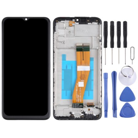 Original Samsung Galaxy A03s SM-A037F LCD Screen and Digitizer Assembly with Frame