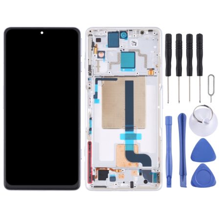 Original LCD Screen for Xiaomi Redmi K50 Gaming / Poco F4 GT Digitizer Assembly with Frame (White)