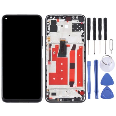 Original Huawei P40 Lite 5G LCD Screen & Digitizer Full Assembly with Frame (Black)