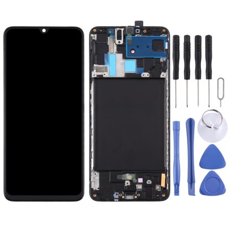 Original Super AMOLED Screen Digitizer Assembly with Frame for Samsung Galaxy A70 SM-A705