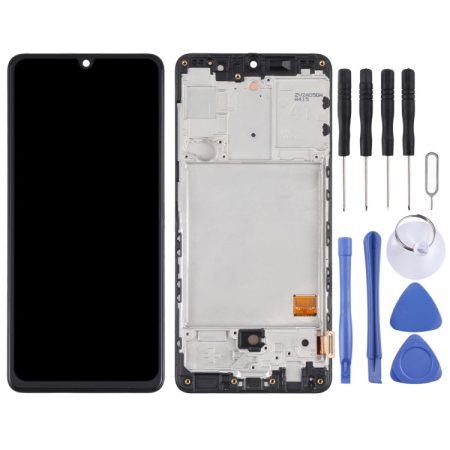 Original Super AMOLED LCD Screen Digitizer Assembly with Frame for Samsung Galaxy A41 SM-A415 (Black)