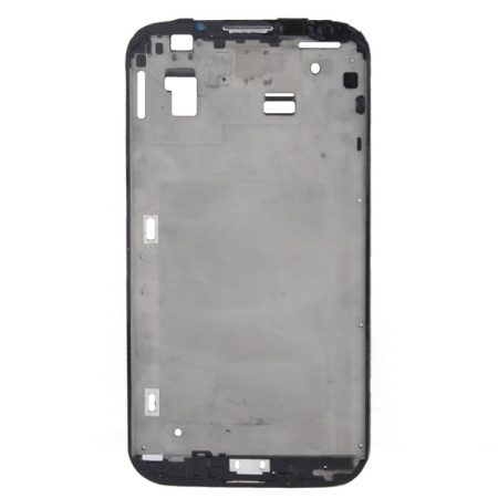 Galaxy Note 2 N7100 Middle Frame Housing with Button Flex Cable - Black