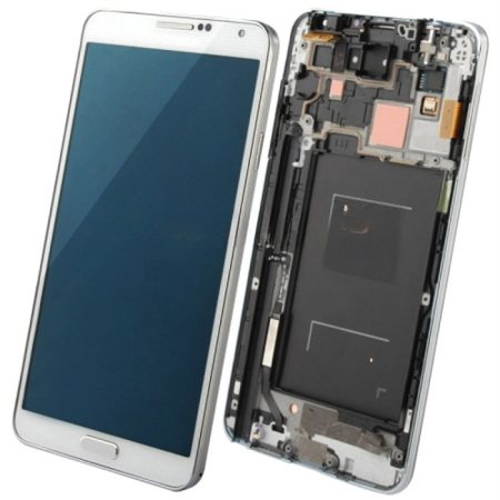 Original Galaxy Note 3 N9006 LCD Screen Digitizer Assembly with Frame - White