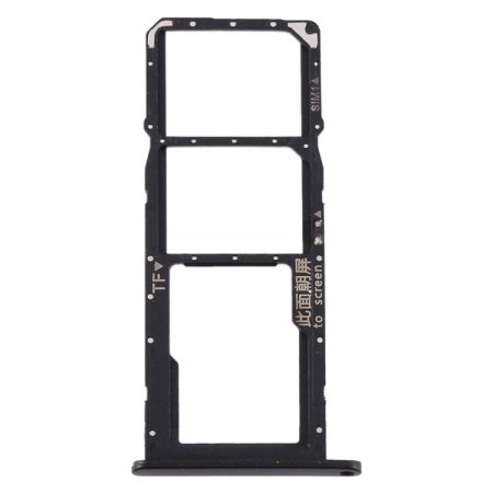 Huawei Y6p Triple Slot SIM + SIM + MicroSD Card Tray Holder (Black)