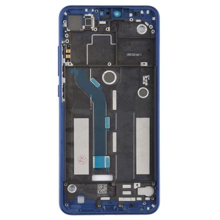 Xiaomi Mi 8 Lite Replacement Middle Frame Bezel Plate with Side Keys (Blue)