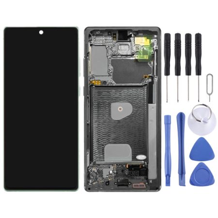 Original Galaxy Note 20 4G SM-N980 LCD Screen Digitizer Assembly with Frame - Green