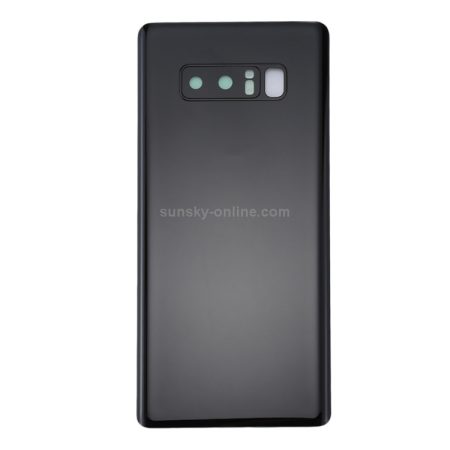 Galaxy Note 8 N950 Battery Back Cover Housing w/ Camera Lens - Midnight Black