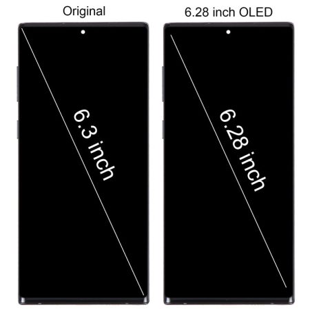 Galaxy Note 10 SM-N970F 6.3" Dynamic AMOLED Screen Digitizer Assembly with Frame - Black