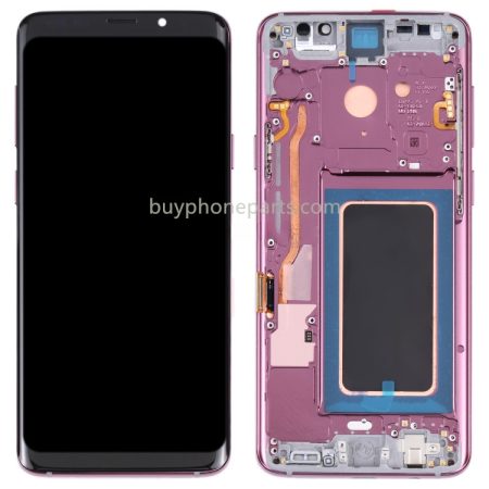 Samsung Galaxy S9+ (G965F/DS/U/W/0) Replacement Super AMOLED LCD Screen & Digitizer Full Assembly with Frame (Purple)