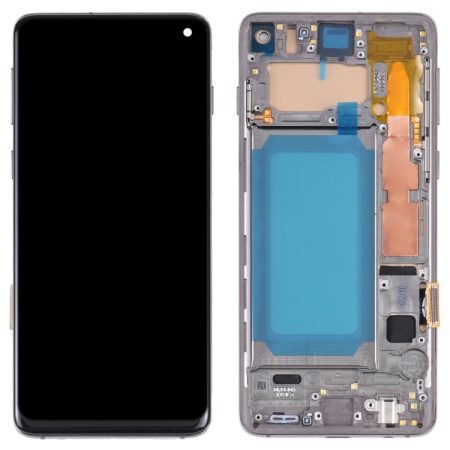 Samsung Galaxy S10 SM-G973 TFT LCD Screen Digitizer Full Assembly with Frame (Black, No Fingerprint Support)