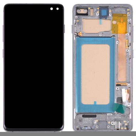 Samsung Galaxy S10+ SM-G975 TFT LCD Screen Digitizer Full Assembly with Frame (Black, No Fingerprint Support)