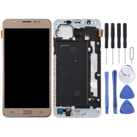 Samsung Galaxy J7 (2016) J710 TFT LCD Screen Digitizer Assembly with Frame - Gold