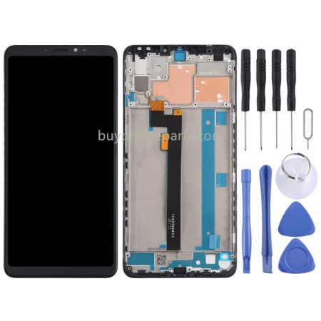 Xiaomi Mi Max 3 TFT LCD Screen and Digitizer Assembly with Frame (Black)